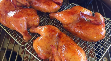 Mango Habanero Glazed BBQ Pecan Chicken